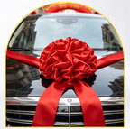 The opening of the big safflower ball, the ribbon cutting award, the unveiling of the red hydrangea wedding car, the new car, the car delivery, and the housewarming door