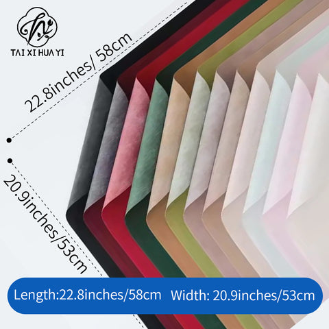 New arrival velvet velvet cloth flower wrapping paper small fragrant bouquet bag flower paper floral material roll waterproof paper