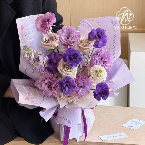 New black fireworks bouquet cardstock new year's eve flower packaging styling paper chrysanthemum diy material floral packaging paper