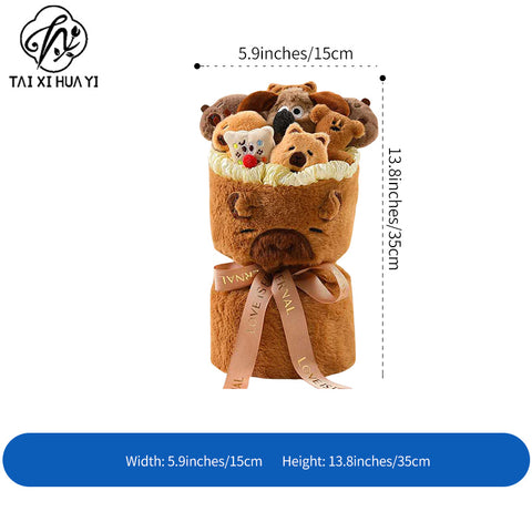 Factory Direct Supply Butter Bear Doll Bouquet UV Resistant Knit Valentine's Day Birthday Gift