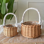 Willow Hand Woven Modern Hanging Eco-Friendly Rattan Kitchen Storage Customized Design Shape Flower Shop Basket Small Basket