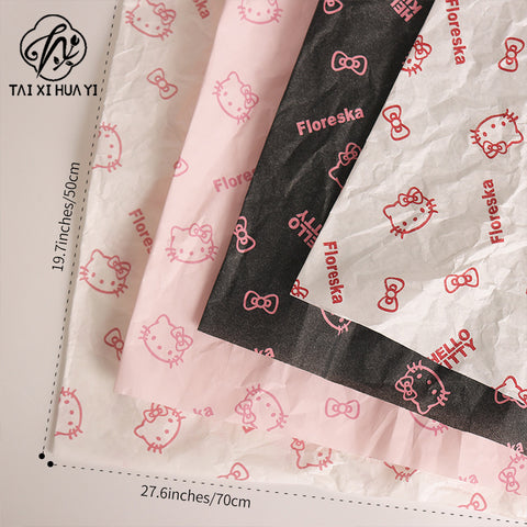 38G cute cat Sydney paper, factory wholesale printing flower shop handmade DIY Sydney paper, bouquet wrapping paper
