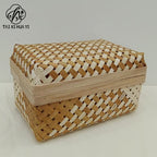 Handmade wooden storage box directly from the manufacturer Outdoor picnic basket Wedding souvenir Decorative handicrafts Shooting props