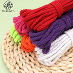 Spot 5mm colored eight-strand cotton rope, handmade DIY woven hemp rope, drawstring, trouser belt binding rope, hollow 8-strand cotton rope