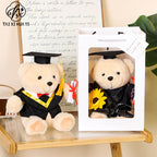 Dr. Bear doll bachelor suit teddy bear doll school gift plush toy graduation season gift bear
