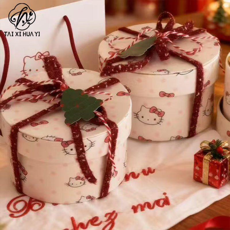 Christmas Hellokitty Apple Box Material Pack Christmas Eve Hug Bucket DIY Material