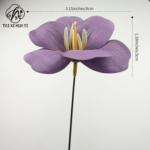 Soap flower tulip new bouquet flower accessories simulated flower gifts open tulip with flower embellishment