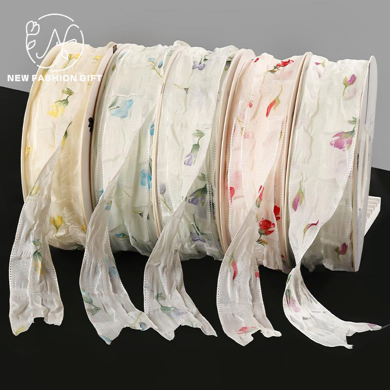 Wide Cotton Ribbon for DIY Bow Hair Accessories & Handmade Jewelry Versatile Christmas Gift Ribbons