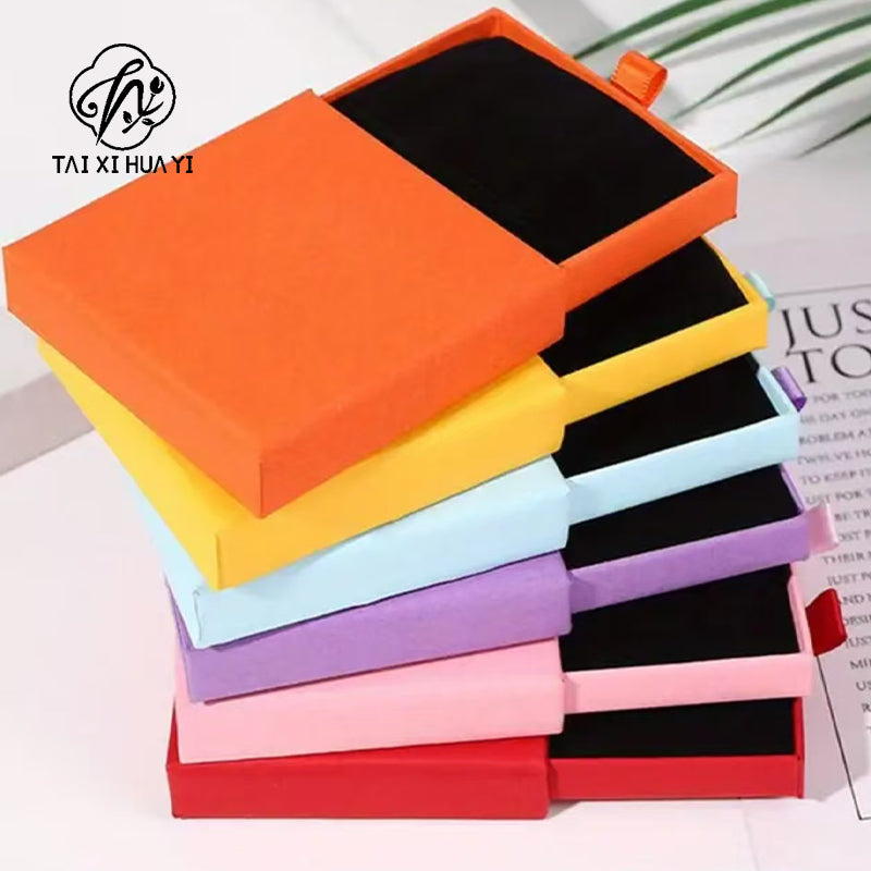 Customized Eco-friendly Portable Reusable Handmade Paperboard Jewelry Drawer Packaging Gift Box