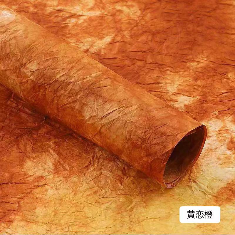 High Quality Green and Love Ink on Coated Kraft Paper Stone Pattern Artificial Wrinkle Design