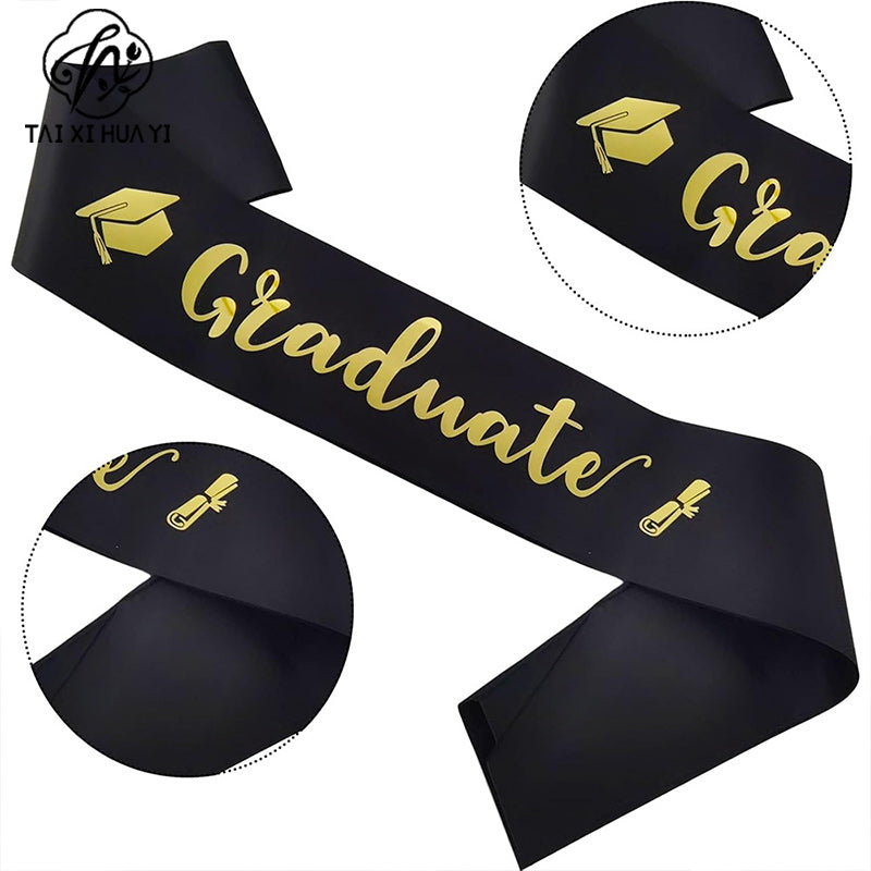 European and American fashion graduation shoulder strap IGRADUATED etiquette belt ribbon graduation party clothing shoulder strap decoration