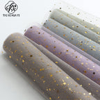 bronzing sequins star and moon yarn flower bag flower yarn floral materials flower gifts venue arrangement universal decorative mesh yarn