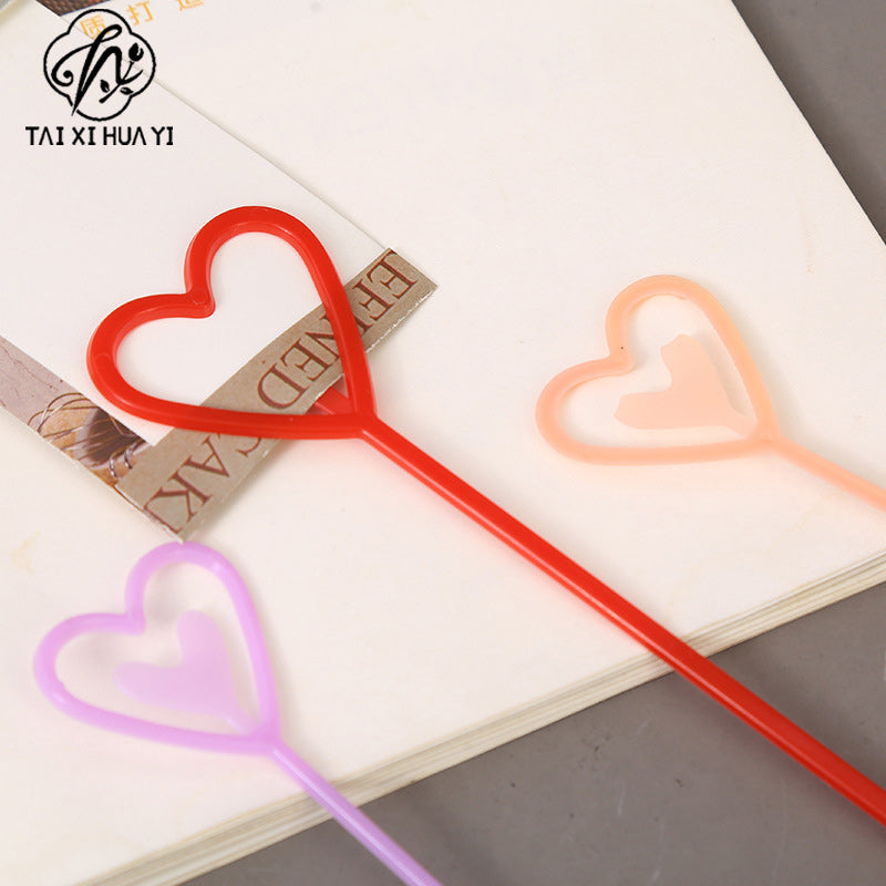 23 long bouquet plastic short insert greeting card card clip flower love insert card clip flower basket insert rod flower shop supplies