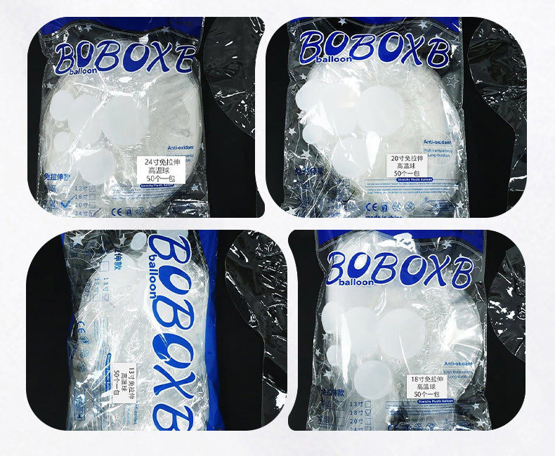 Bobo ball Internet celebrity balloon Transparent balloon 18 inch 20 inch 24 inch 36 inch bag round Bobo ball night market factory direct sales