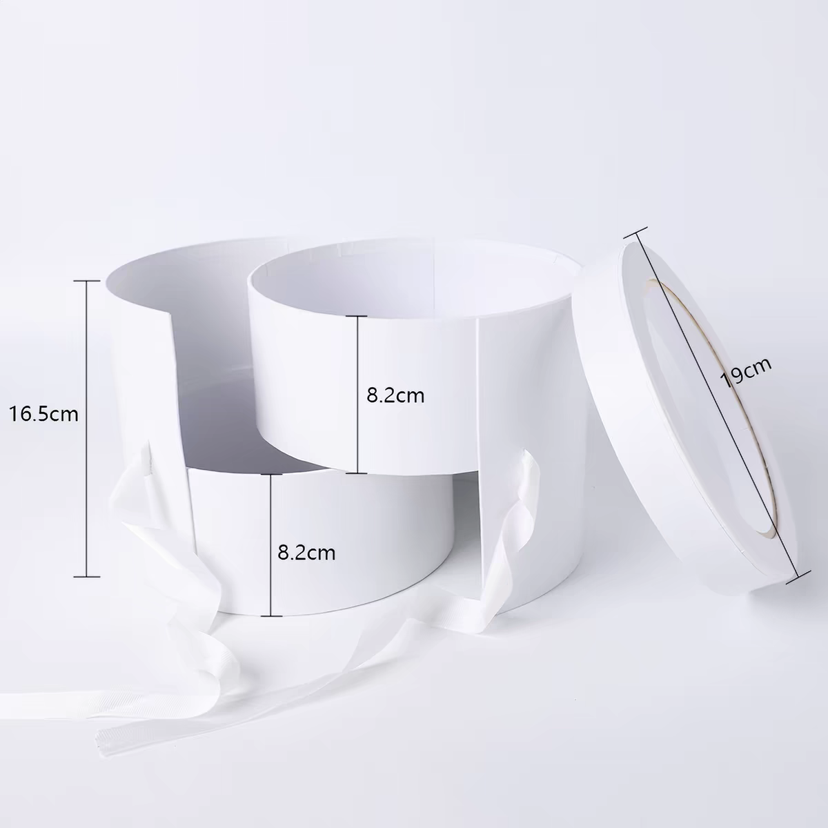 Elegant Luxurious Cardboard Recycling Box Sturdy Rose Floral Patterned Gift Packaging Made Coated Paper Cylinder Shape Vanishing