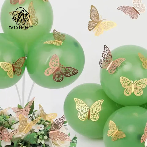 Colorful Butterfly 3D Wall Stickers Festival & Birthday Home Decoration Art Decorative Paper