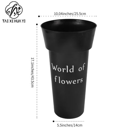 Wake flower bucket flower shop special Hong Kong-style square flower bucket wholesale stall household dried flowers flower growing bucket Wake flower bucket