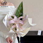 Star diamond sticker flower shop bouquet decoration rhinestone sticker flower petal letter diamond flower art packaging consumables