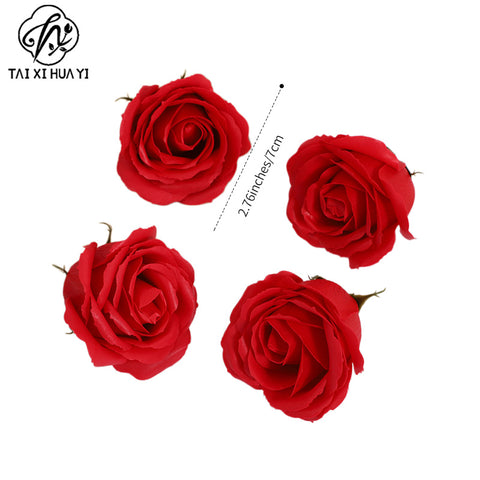 Soap flower five-layer soap rose head Valentine's Day DIY bouquet gift box packaging material simulation head high simulation