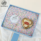 10G Internet celebrity gift box Girls Heart Birthday Foam Ball Slime Filled Granular Colorful Macaron Foam Ball