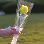 Handmade Artificial Polyester Tulip Pipe Twist Bar Weaving Bouquet Creative for Wedding Christmas and Mother's Day Gift