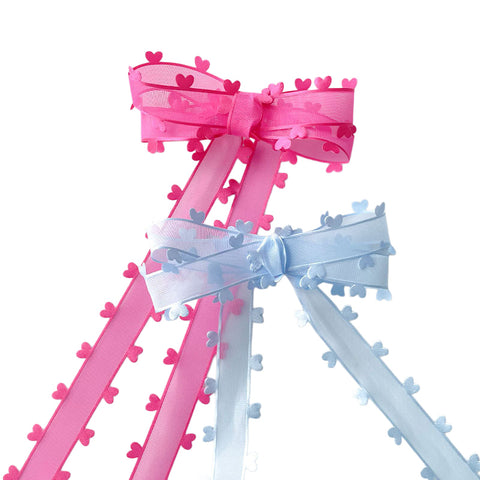Bilateral love ribbon, hair accessories DIY bow flower gift packaging ribbon cross-border binding belt
