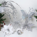 Influencer-approved christmas firework sticks, christmas decorations, glitter sprigs, glitter floral arrangement materials, diy floral accessories & supplies