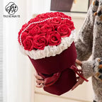 New arrival velvet velvet cloth flower wrapping paper small fragrant bouquet bag flower paper floral material roll waterproof paper