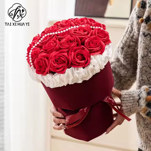New arrival velvet velvet cloth flower wrapping paper small fragrant bouquet bag flower paper floral material roll waterproof paper