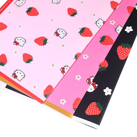 Childlike cute bouquet wrapping paper Ouya paper strawberry bouquet packaging waterproof flower shop floral supplies