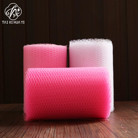 Wholesale wedding supplies wedding car decoration dry yarn mesh one roll 13cm wide 22 meters long multi-color optional