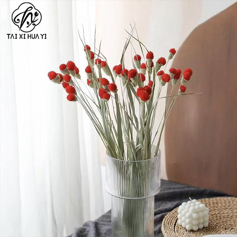 Thousand days red strawberry dried flower eternal flower bouquet packaging accessories home flower arrangement decoration flower shop package flower material รูปสินค้ารอง