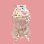 Valentine's Day Sanrio Wool Plush Flower Bouquet-Everlasting Environment-Friendly Birthday Gift for Girls & Mother's Day