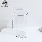 Round acrylic flower bucket household wake flower bucket flower shop special flower transparent bucket manufacturer plastic simple flower device