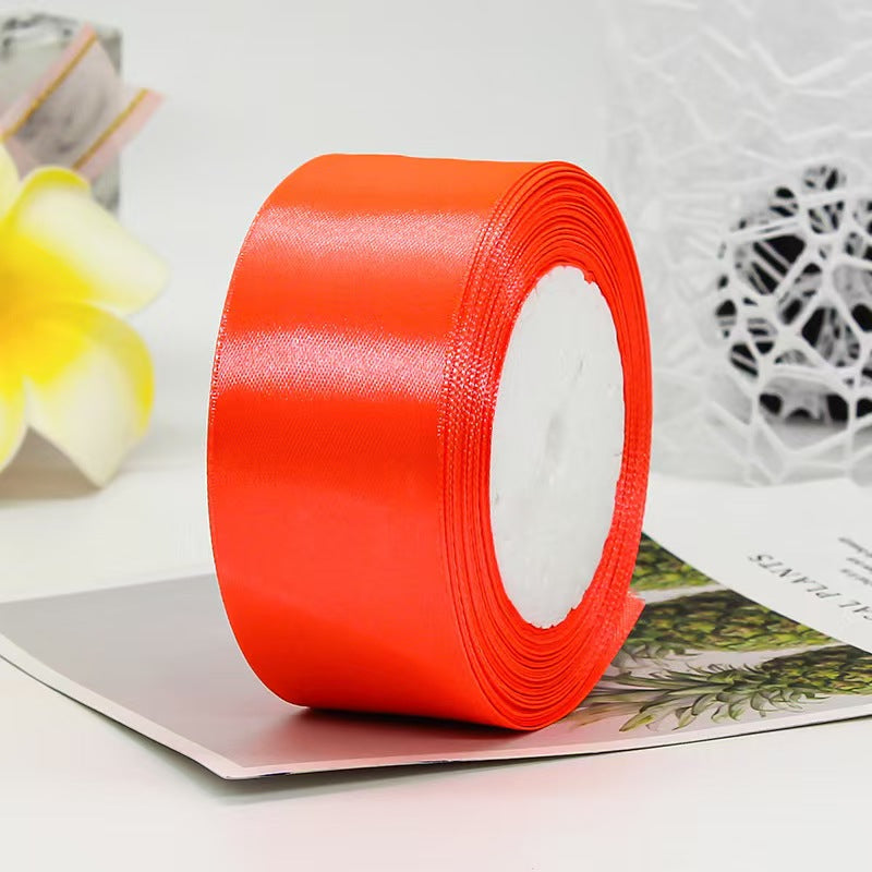 40mm Polyester Satin Ribbon Fashion-Style Floral and Gift Wrapping Ribbon for Birthday Christmas Halloween Decorations