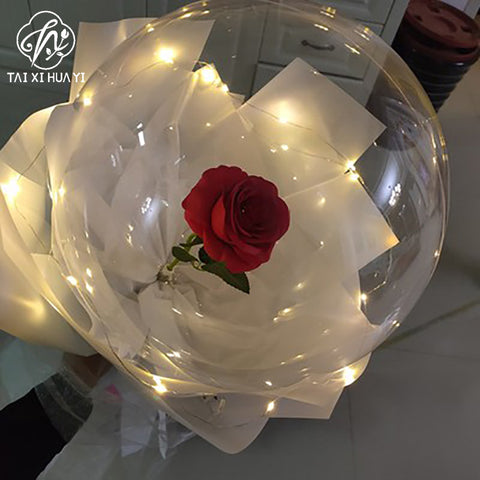 Bobo ball Internet celebrity balloon Transparent balloon 18 inch 20 inch 24 inch 36 inch bag round Bobo ball night market factory direct sales