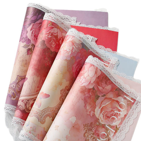 No Late Rose Knight Flower Wrapping Paper Flower Shop Floral DIY Handmade Wrapping Paper Gift Wrapping Paper