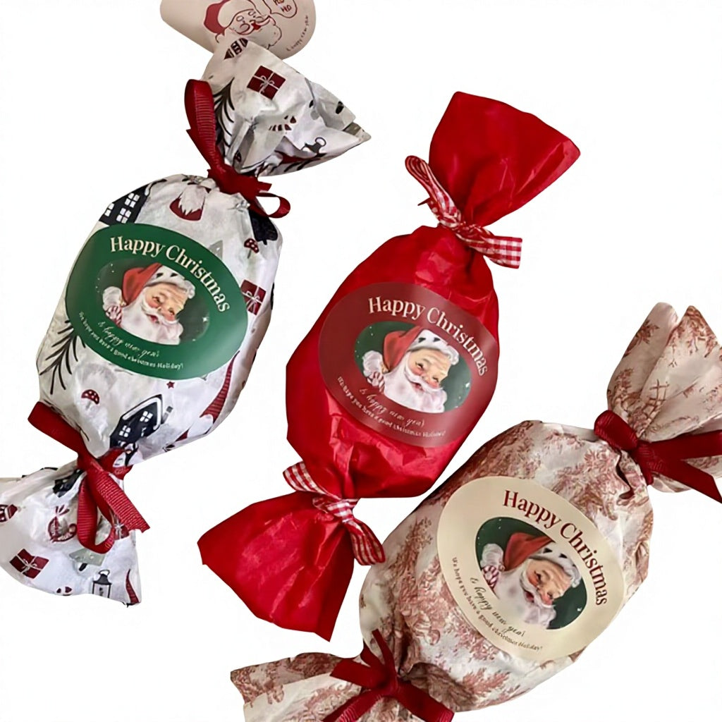 Christmas Themed Flower Coated Wrapping Paper Roll White Eco-friendly Offset/Silk Screen Printing Single Side