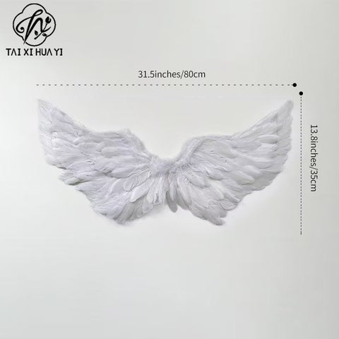 Internet celebrity feather explosion winged angel wings cone bouquet decoration advanced floral handmade DIY material