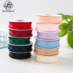 23mm Lychee Pattern Skirt Edge Satin Ribbon Handmade DIY Hair Accessory Bow Ruffle Ribbon Clothing Accessories
