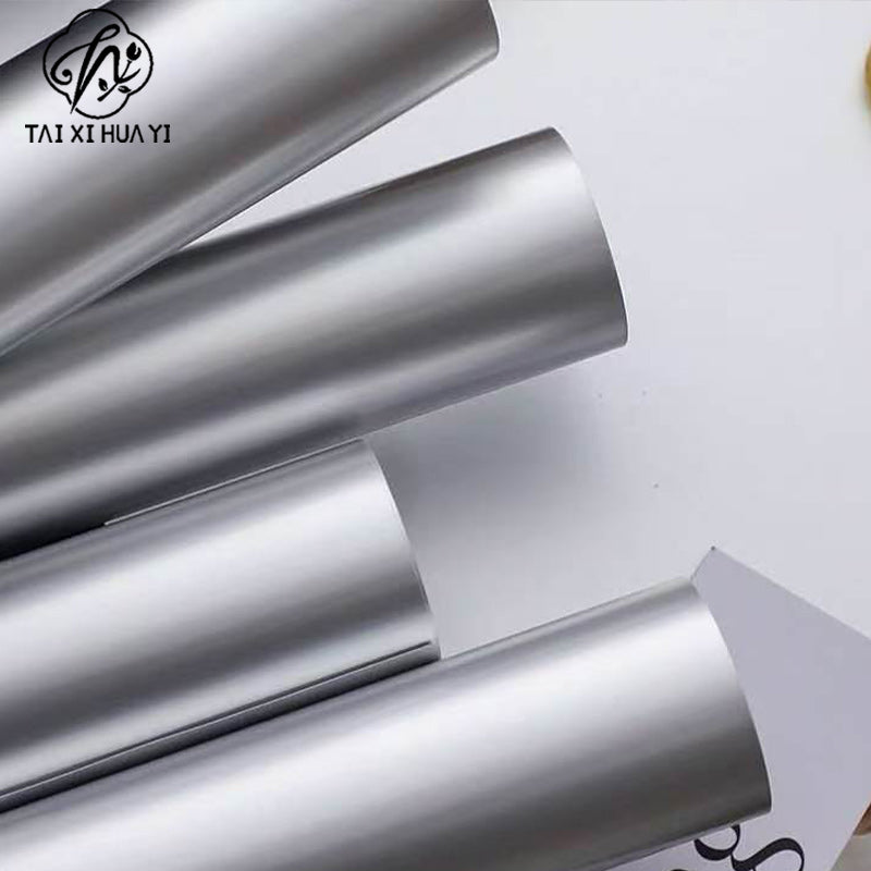 Valentine's Day silver stiff paper, high-end thickened double-sided matte silver modeling paper, silver cardboard bag flower material