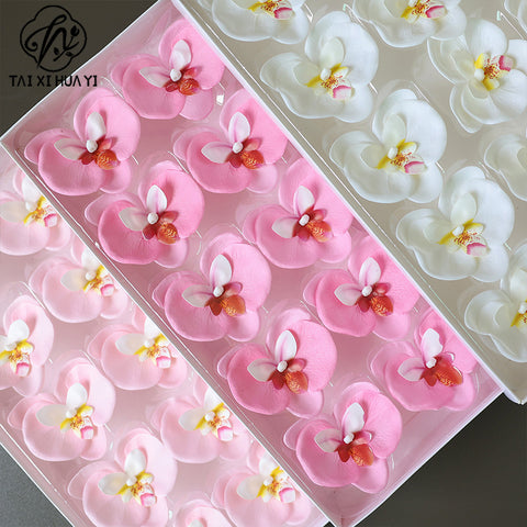New Phalaenopsis Christmas Soap Flower Orchid Soap Flower Gift Box Bouquet Making Decoration Flower Shop Spot