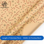 Amazon, new Christmas gift wrapping paper, retro yellow kraft paper gift box packaging DIY paper wholesale