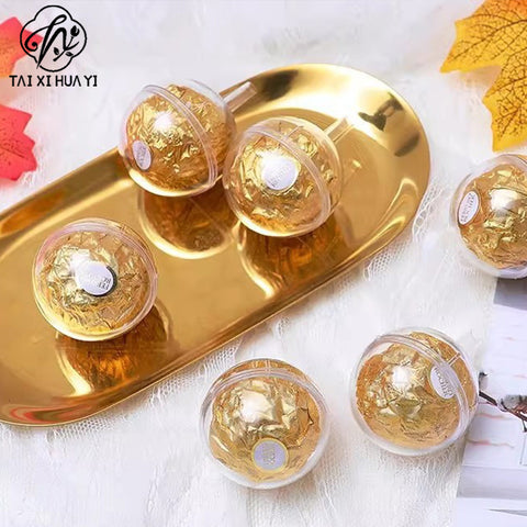Ferrero Chocolate Cup Clear Chocolate Holder Bouquet Flower Packaging DIY Making Materials Supplies Valentine's Day