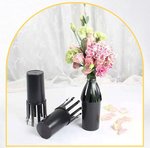 Wholesale floral arrangement Korean style flower bag base artifact plastic bouquet tray bouquet fixing is convenient, time-saving and labor-saving