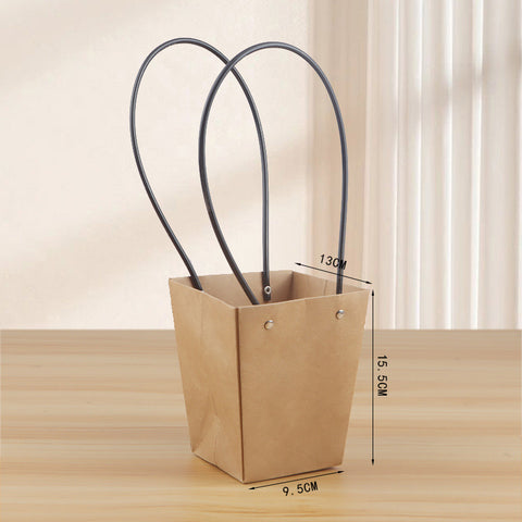 Portable & Reusable Waterproof Paper Tube for Fresh Flower Arrangements DIY Rose Bouquet Packaging Boxes Flower Art