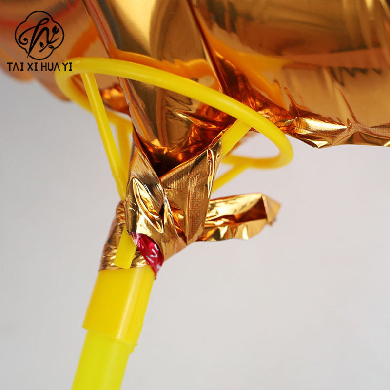 Aluminum film balloon holder 40cm thickened aluminum foil balloon holder activity gift hand balloon holder spot wholesale