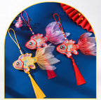 Guochao Dragon Boat Festival Goldfish Koi Sachet Pendant Embroidered Tassel Sachet Portable Pendant Purse Activity Small Gifts