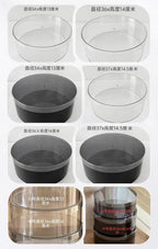New large-capacity PET fruit flower box food grade round waterproof transparent flower fruit flower arrangement gift box empty box