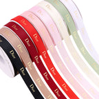 2Cm bronzing threaded ribbon custom logo flower bouquet ribbon cake gift ribbon webbing decoration DIY